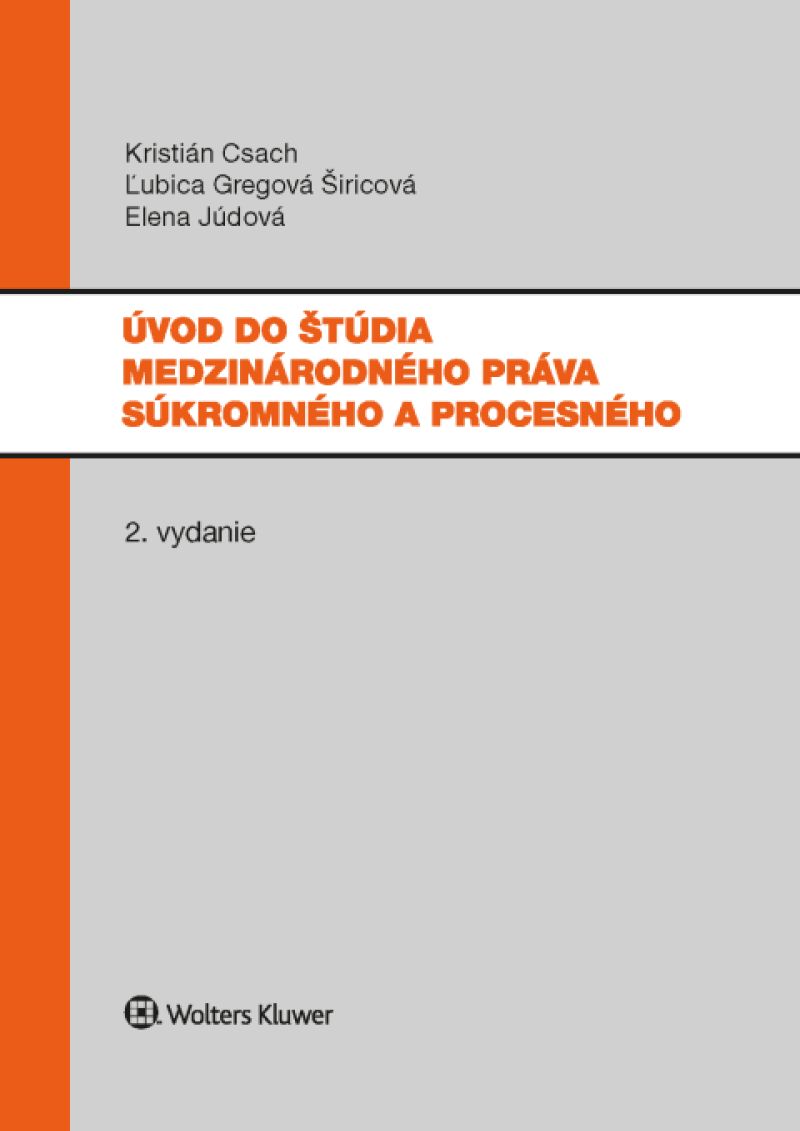Úvod do štúdia medzinárodného práva súkromného a procesného, 2. vydanie
