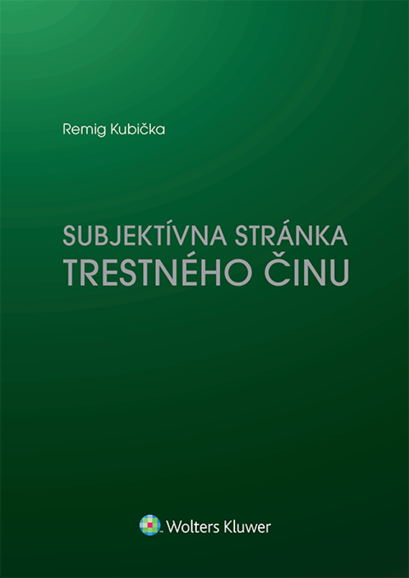 Subjektívna stránka trestného činu