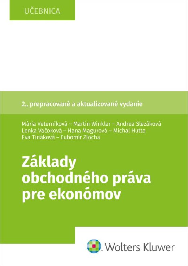 Základy obchodného práva pre ekonómov, 2. vydanie