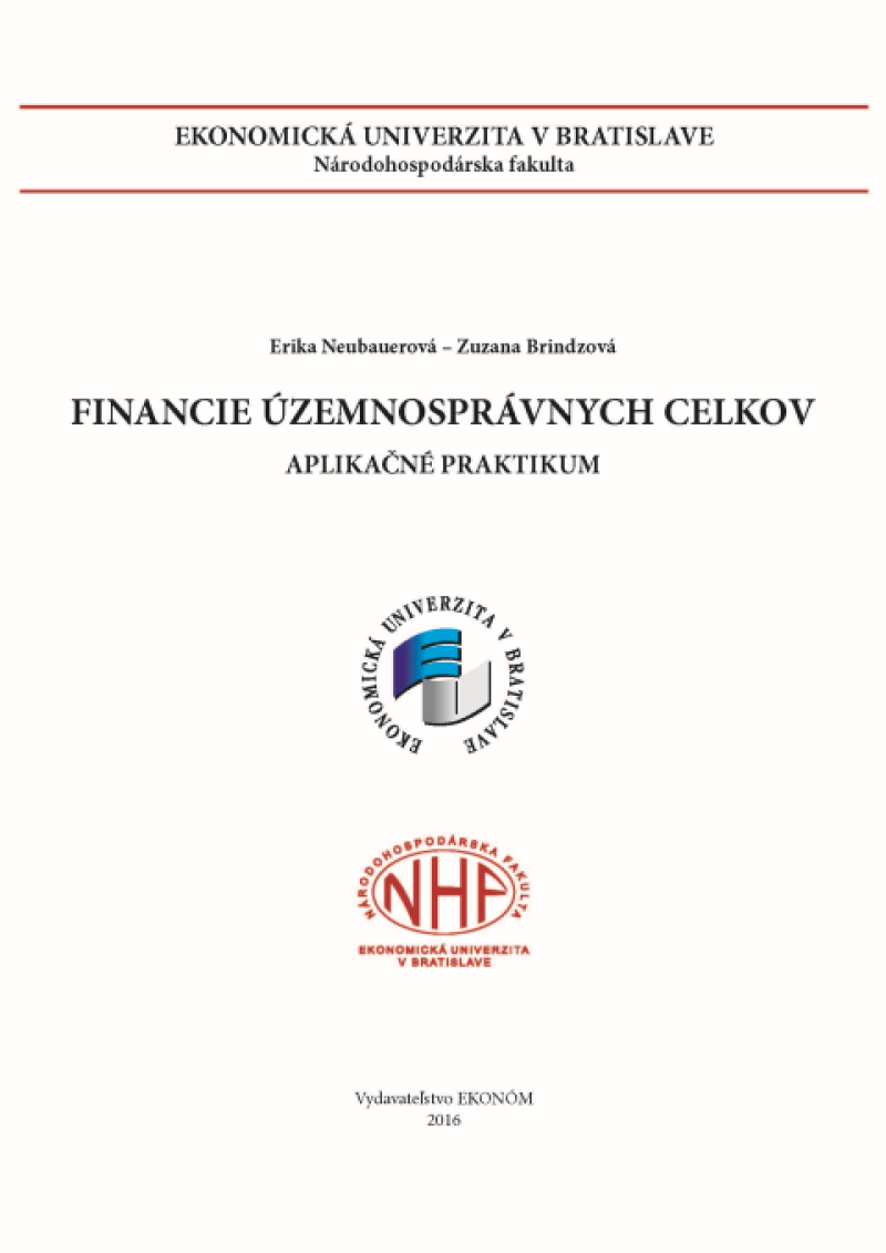 Financie územnosprávnych celkov - aplikačné praktikum