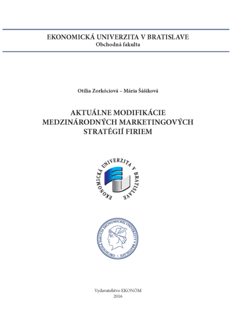 Aktuálne modifikácie medzinárodných marketingových stratégií firiem