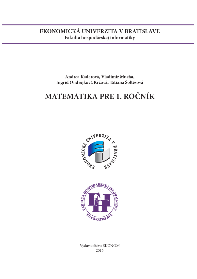 MATEMATIKA pre 1. ročník