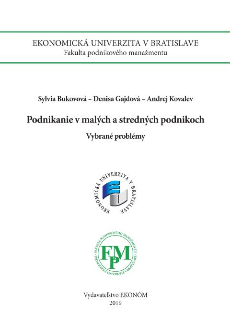 Podnikanie v malých a stredných podnikoch - Vybrané problémy