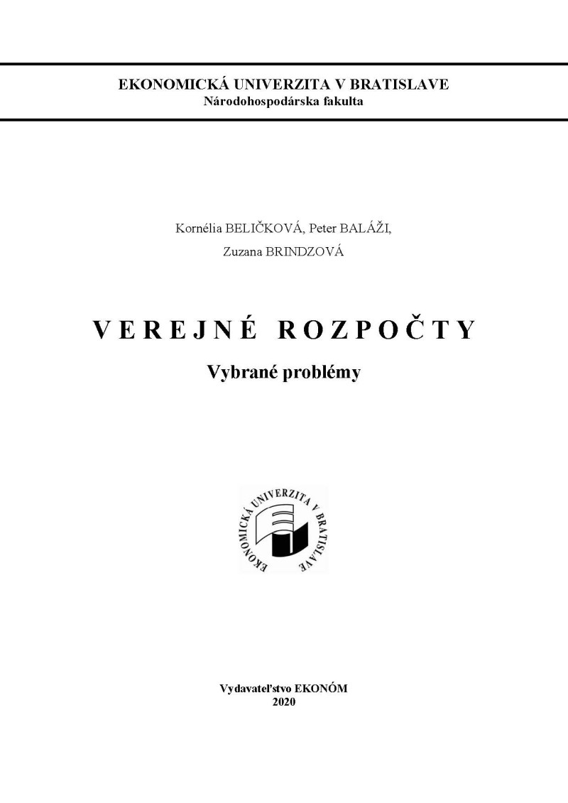 Verejné  rozpočty - vybrané problémy