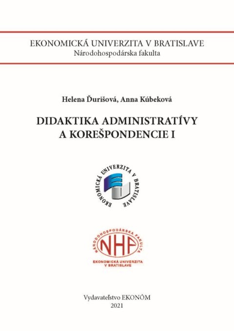 DIDAKTIKA ADMINISTRATÍVY A KOREŠPONDENCIE I